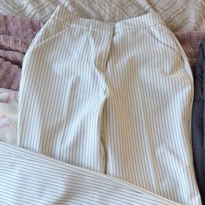 Express Ivory Pinstripe pants